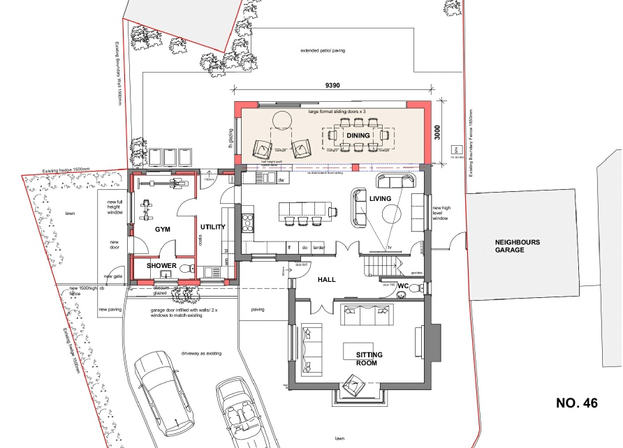 45SAG-05 Proposed ground floor_block plan.pdf